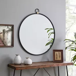 Black Mirror Frame with Ring
