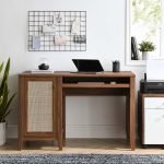 Rattan Cabinet Study Desk