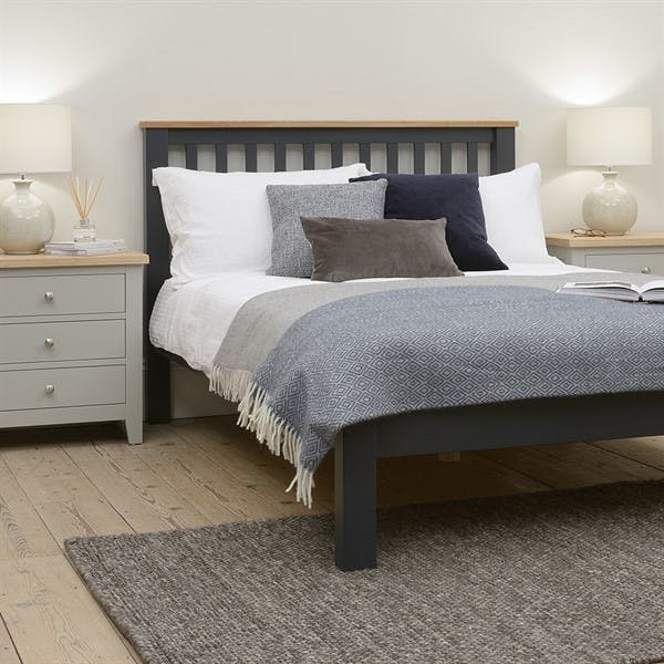 Charcoal Double Bed