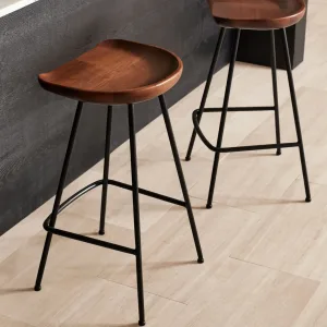 Counter Stool With Metal Legs