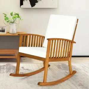 Acacia Wood Outdoor Rocking Chair