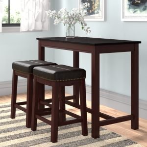 Natural Wood Grain 3 - Piece Dining Set