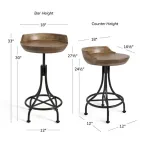 Tractor-Style Swivel Stool