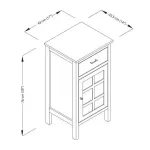 1 Door + Drawer Nightstand