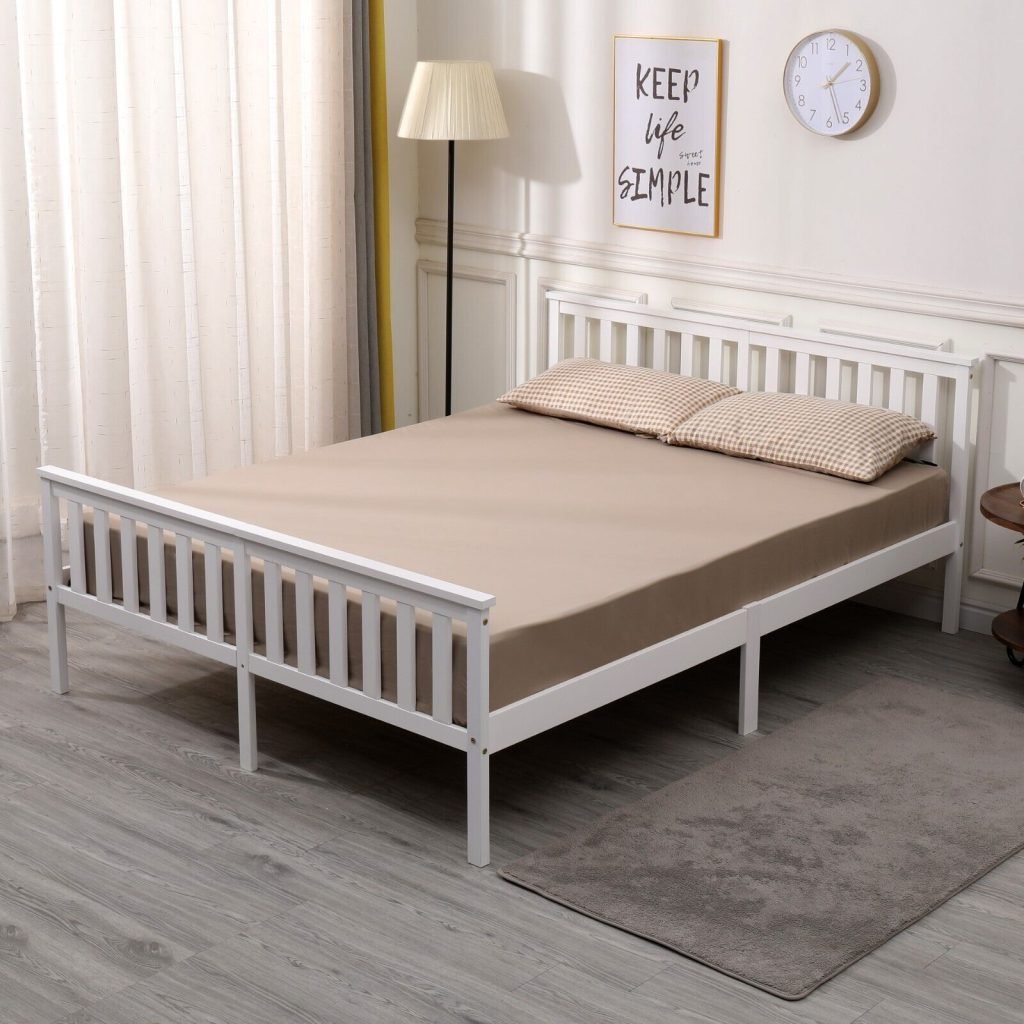 King Size Bed Solid Wood Frame