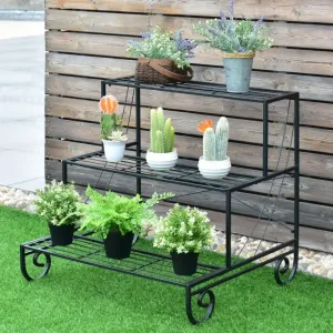 Outdoor Metal Plant Stand